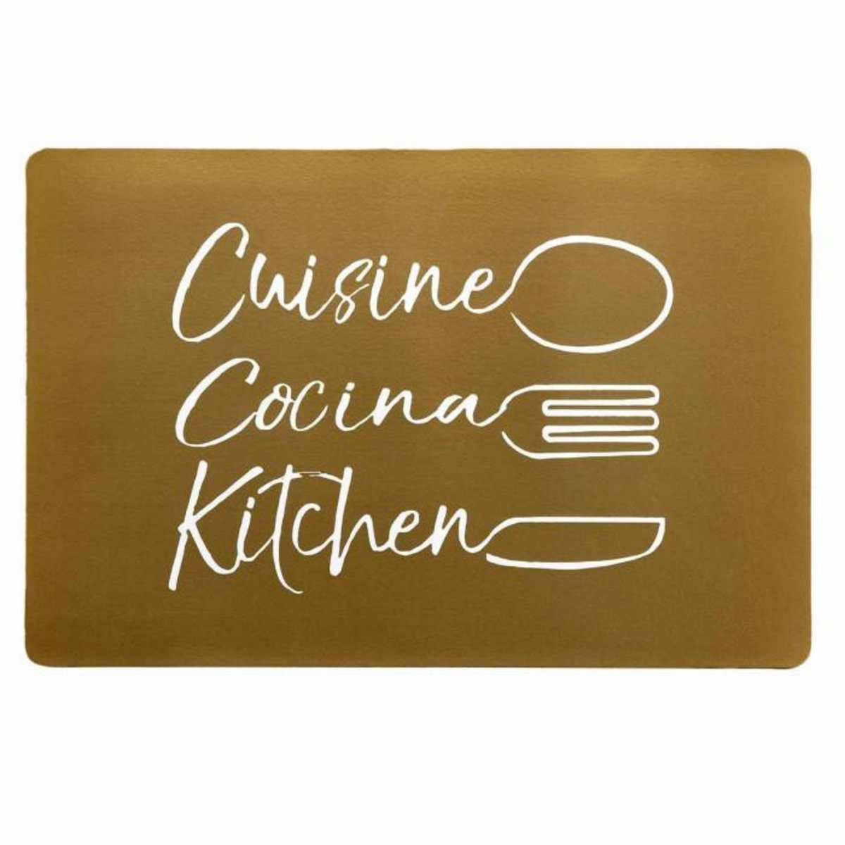 Paris Prix Set de Table Imprimé  Cuisina  28x43cm Or