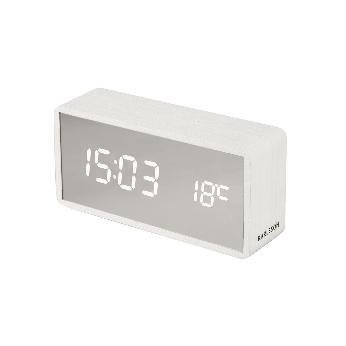 Karlsson Réveil Copper Mirror LED