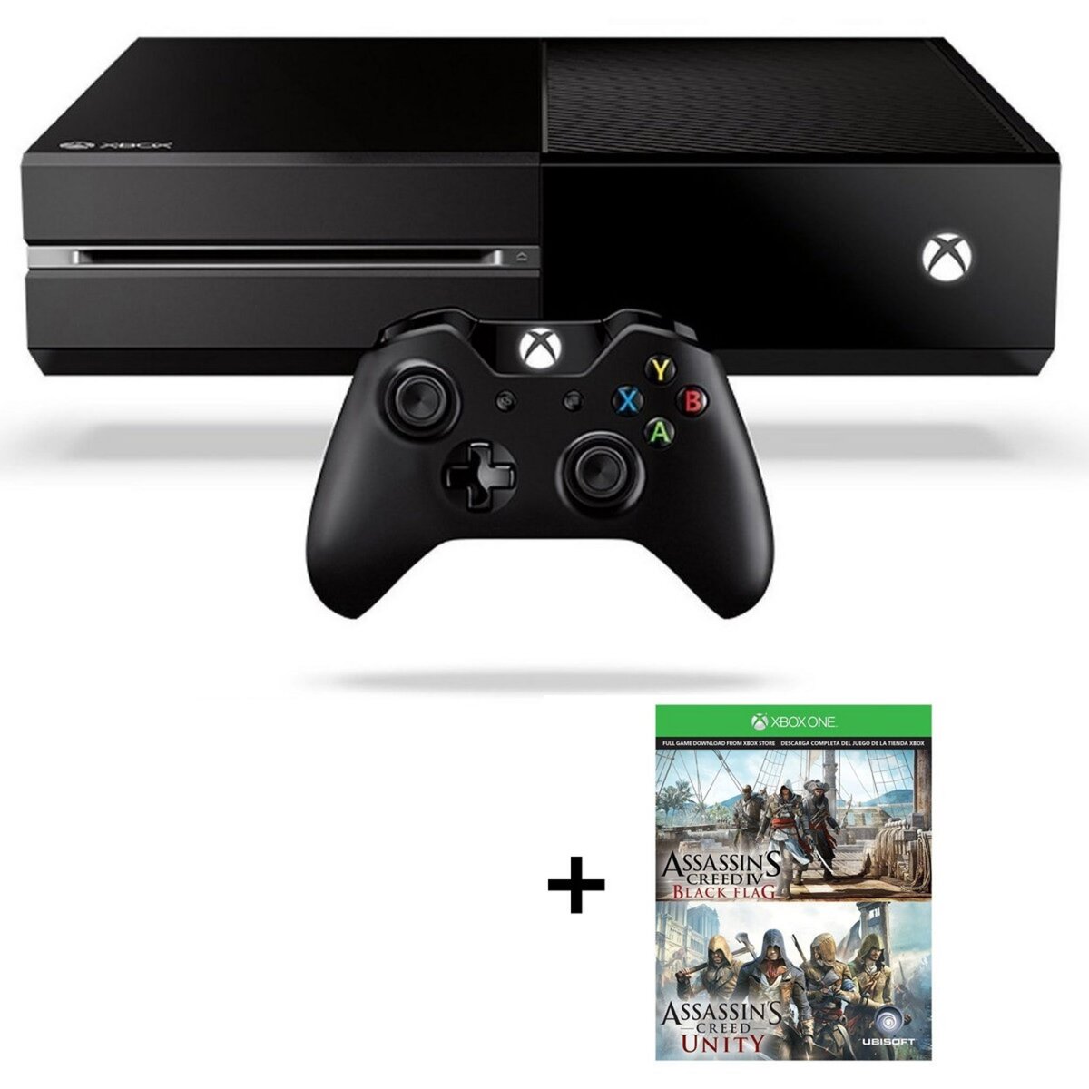Xbox One 500 Go + 2 jeux Assassin's Creed offerts