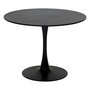 Voir la diapositive 1 : ATMOSPHERA Table à Manger Design  Elias  102cm Noir