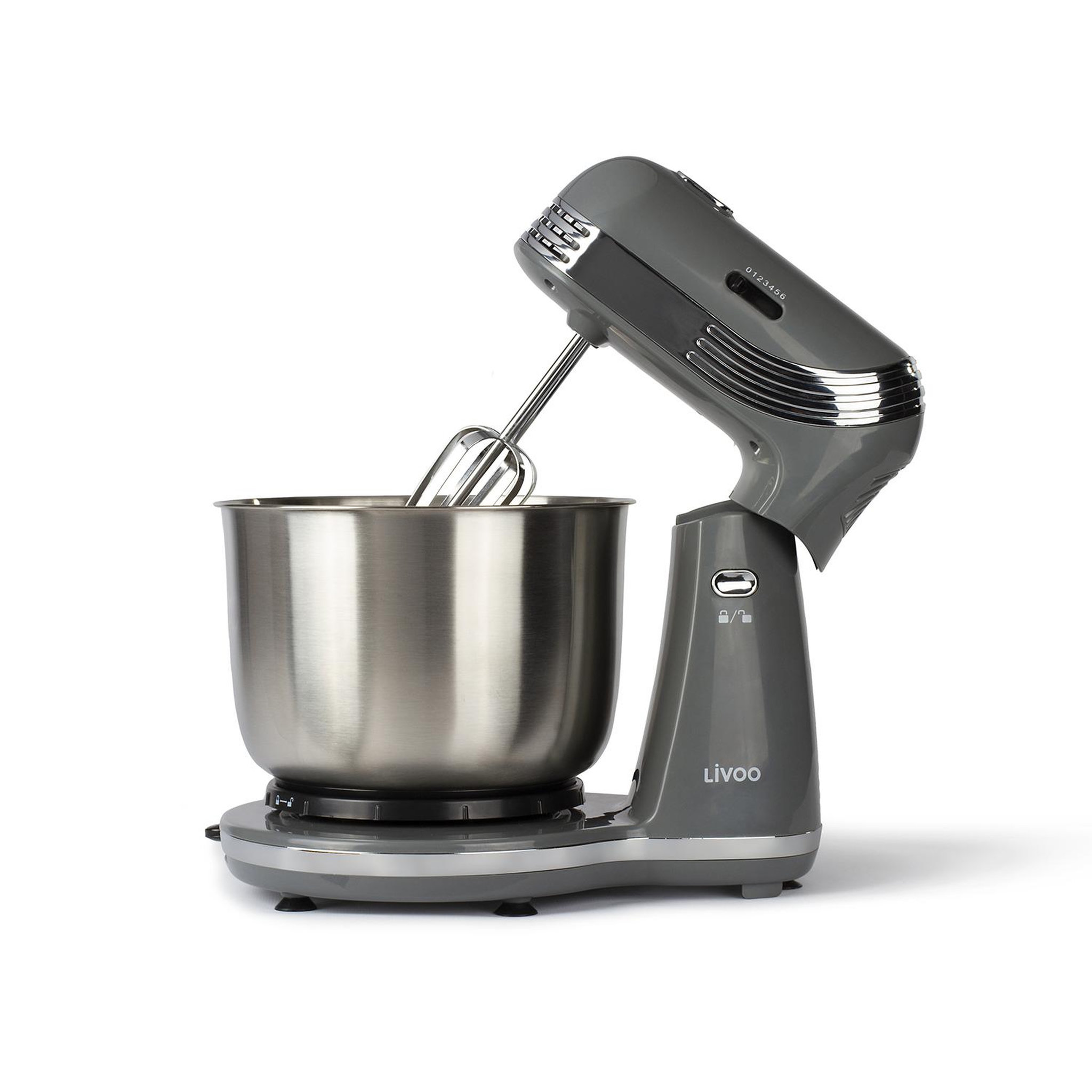Voir la diapositive 2 : LIVOO Robot pâtissier multifonction 3l 250w gris - dop137g