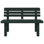 Voir la diapositive 4 : VIDAXL Banc de jardin vert 110x52x71 cm polypropylene