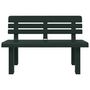 Voir la diapositive 4 : VIDAXL Banc de jardin vert 110x52x71 cm polypropylene