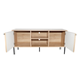Voir la diapositive 4 : CONCEPT USINE Buffet en bois avec 2 portes et 2 niches EDGE