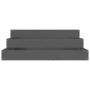 Voir la diapositive 4 : VIDAXL Jardiniere Gris 78x78x27 cm Bois massif de pin