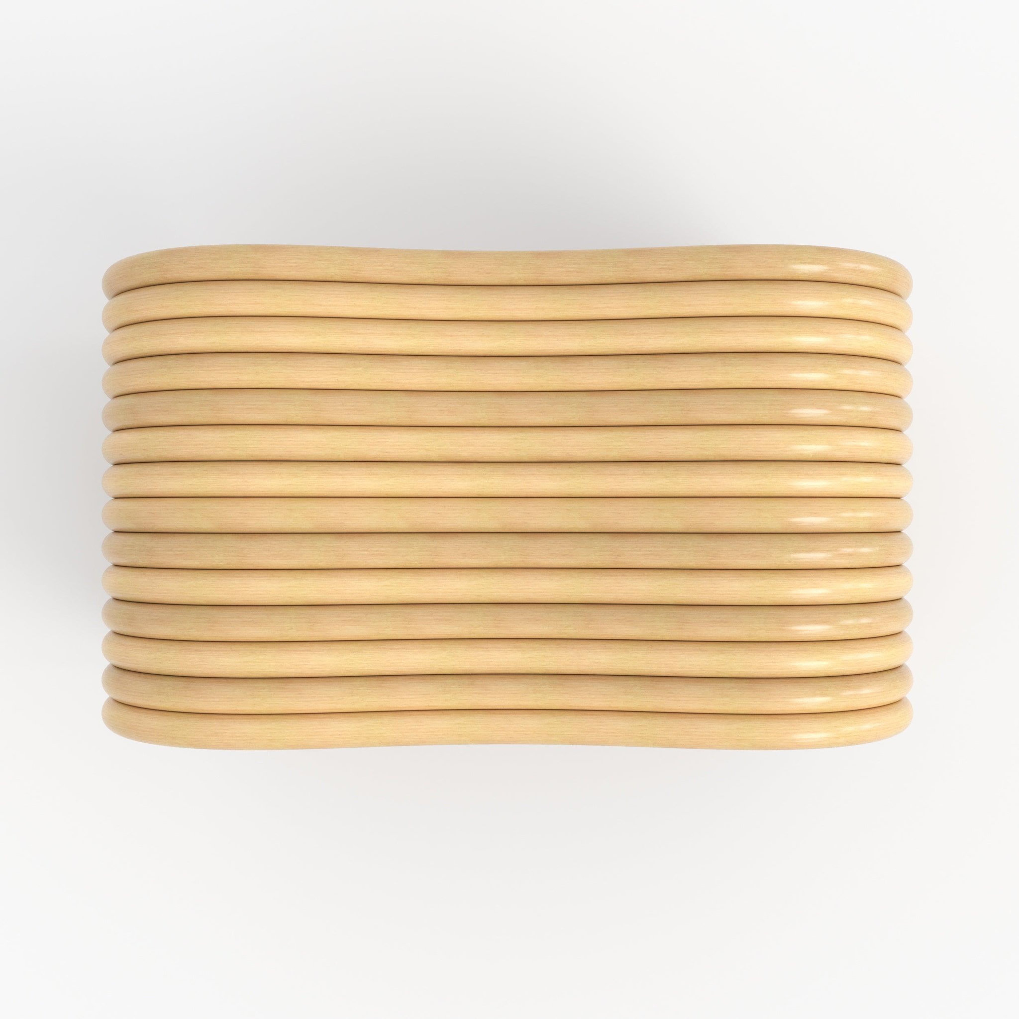 Voir la diapositive 6 : MAISON PAVANE Tabouret en rotin naturel 68 cm-wave