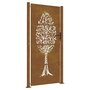Voir la diapositive 2 : VIDAXL Portail de jardin 105x205 cm acier corten conception de l'arbre
