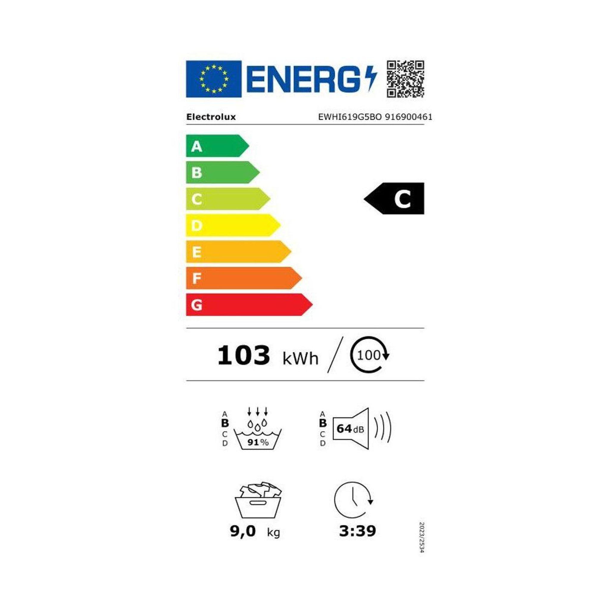 Voir la diapositive 6 : ELECTROLUX Sèche linge pompe à chaleur ewhi619g5bo