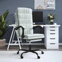 Voir la diapositive 1 : VIDAXL Fauteuil inclinable de bureau Gris clair Velours