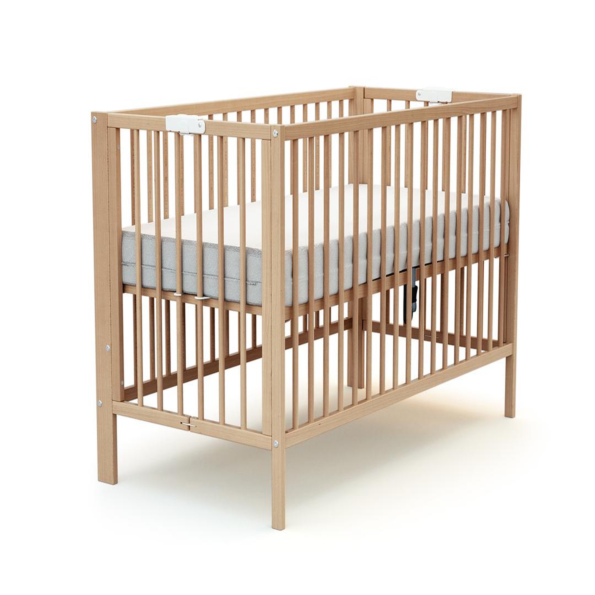 Voir la diapositive 3 : AT4 Lit bébé pliant ESSENTIEL en bois