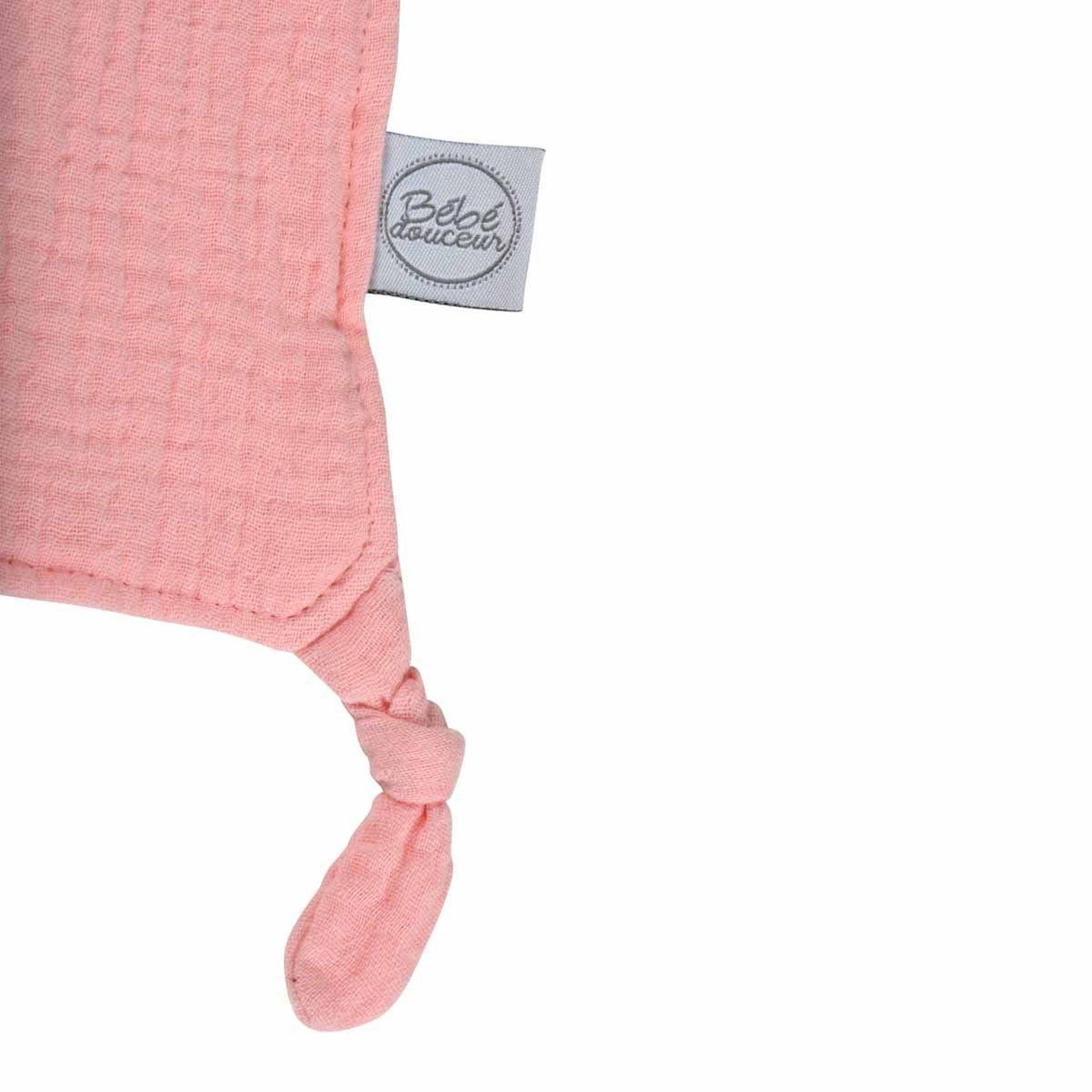 Voir la diapositive 3 : BEBE DOUCEUR Doudou mouchoir bébé  étoile  46cm rose