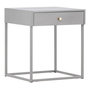 Voir la diapositive 1 : Paris Prix Table de Chevet 1 Tiroir  Bakal  50cm Gris