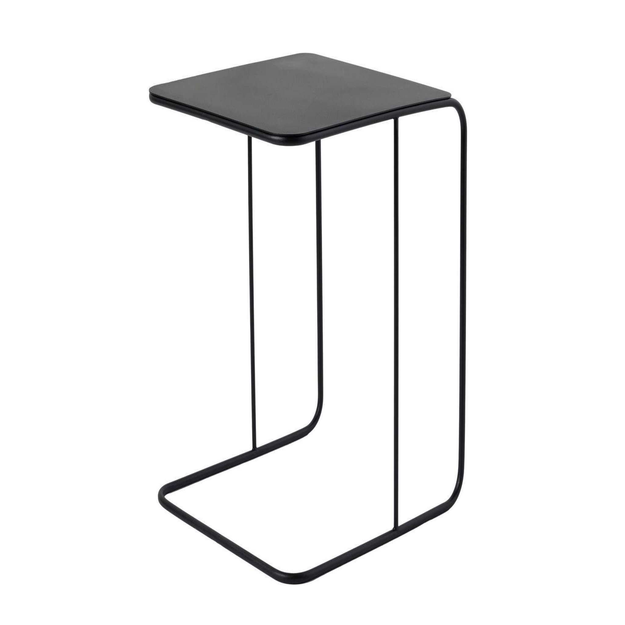 Habitat et Jardin Table d'appoint en métal  poet  47 x 46 x 57 cm - noir