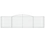 Voir la diapositive 3 : VIDAXL Panier de gabions arque 400x30x100/120 cm Fer galvanise