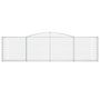 Voir la diapositive 3 : VIDAXL Panier de gabions arque 400x30x100/120 cm Fer galvanise
