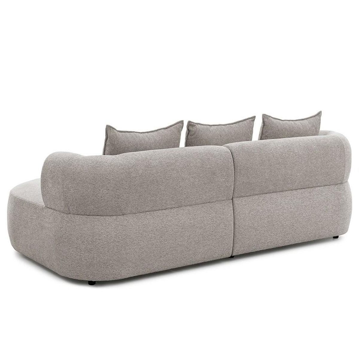 LISA DESIGN Angela - canapé d'angle droit 4 places en velours texturé