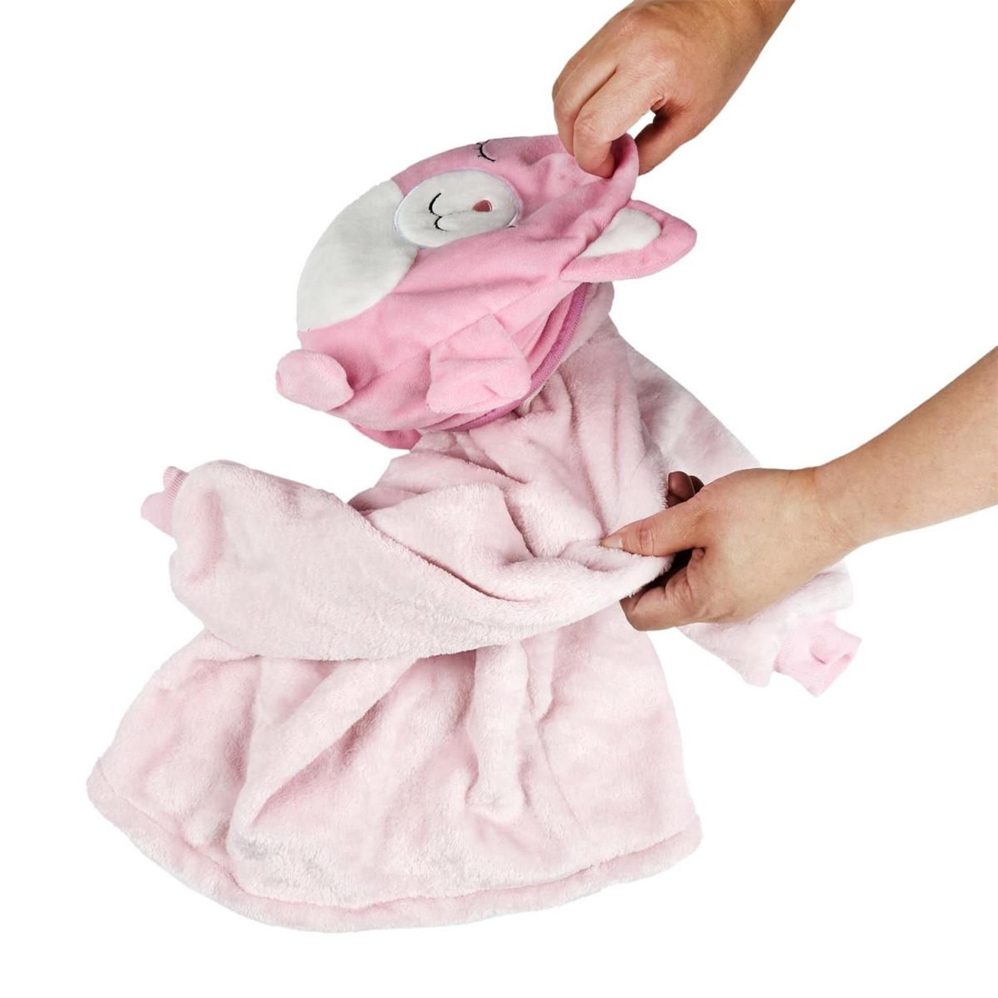 Voir la diapositive 5 : HOME DECO KIDS Sweat pochon peluche  enfant  66cm rose