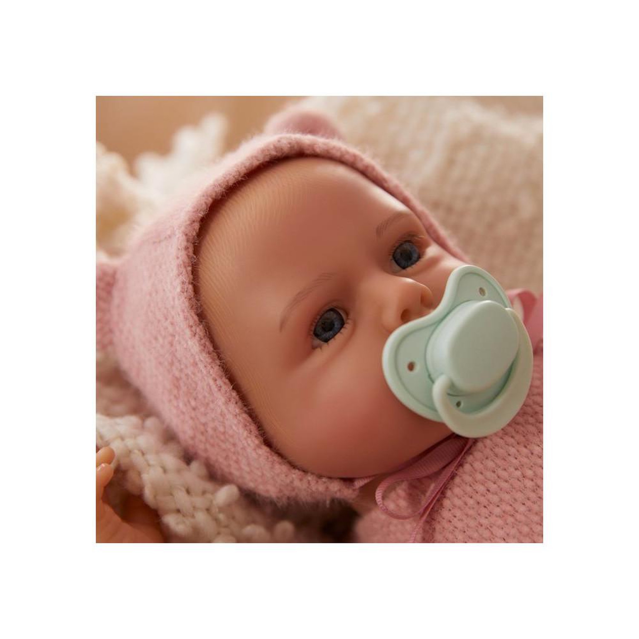 Voir la diapositive 3 : Poupée bébé BABY born Real Baby Doll fille, 43 cm, yeux ouverts, corps lesté, tétine incluse, Cuddle Key