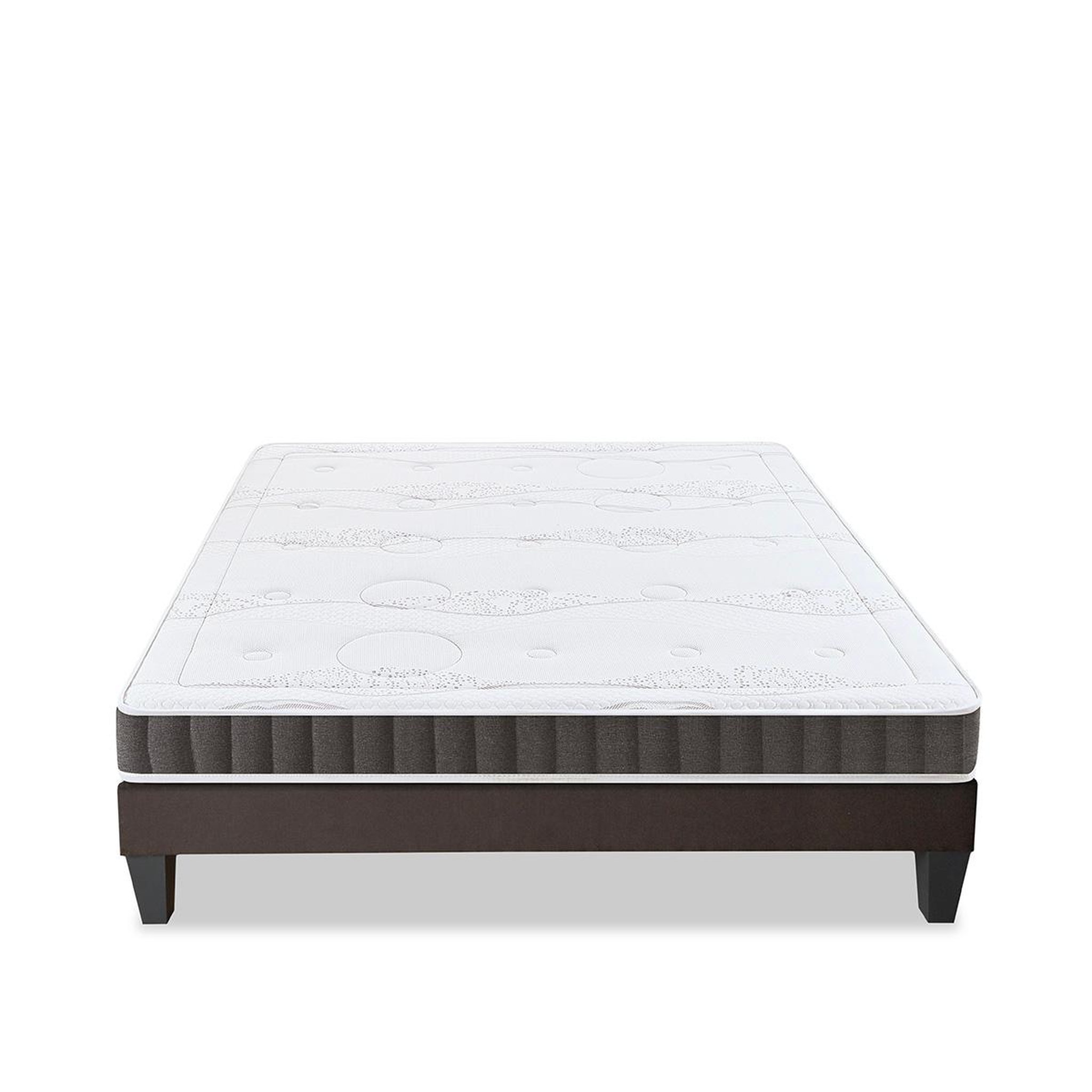 Voir la diapositive 1 : OLYMPE LITERIE Olympe literie | ensemble intuition | matelas mémoire de forme + sommier bois