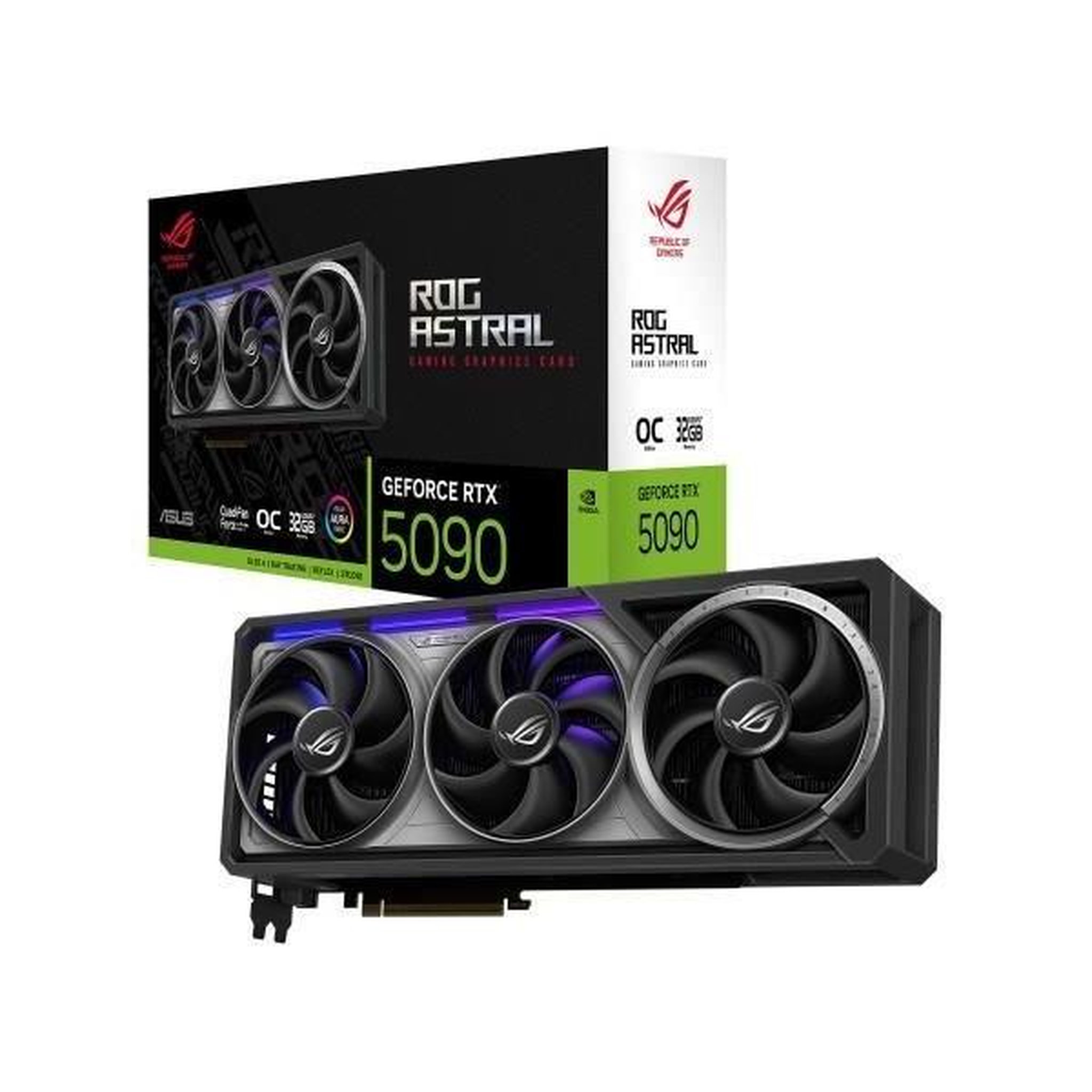 ASUS Carte graphique - ASUS - ROG Astral - RTX5090-O32G-GAMING NVIDIA GeForce RTX 5090 32 Go GDDR7