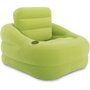 INTEX Fauteuil gonflable Intex vert SQUARE