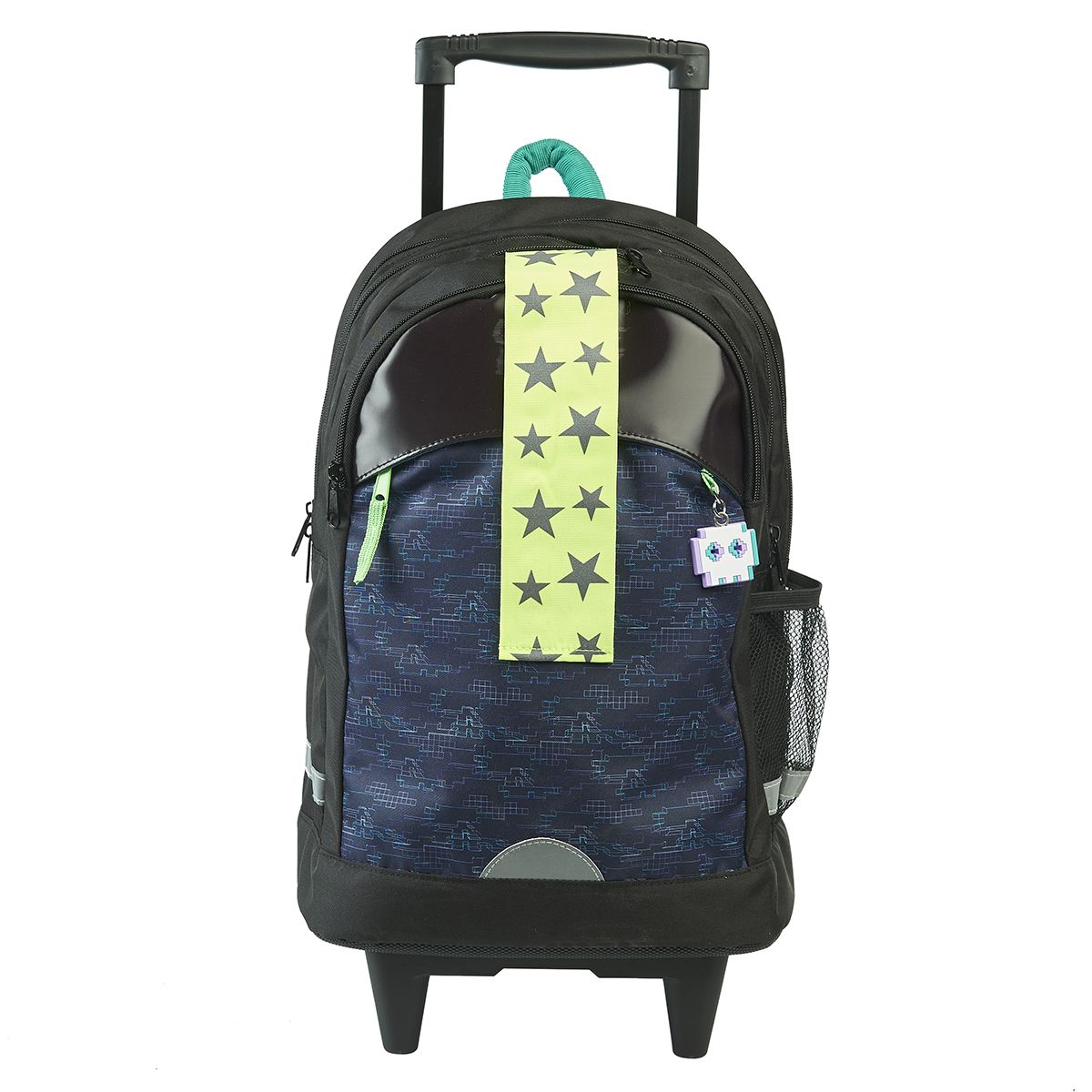 AUCHAN Sac à dos à roulettes GLITCH IN THE MATRIX