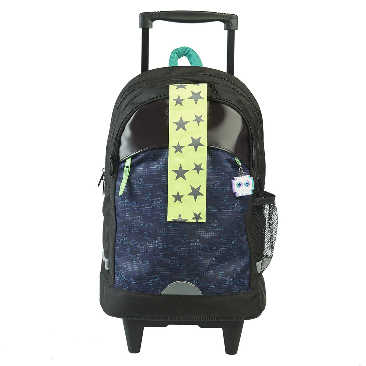 AUCHAN Sac à dos à roulettes GLITCH IN THE MATRIX