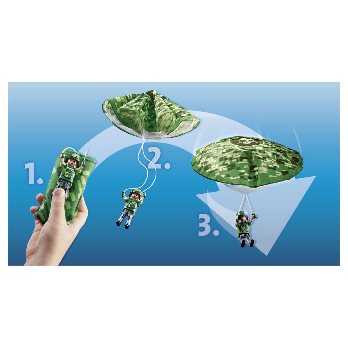 PLAYMOBIL 70569 - City Action - Hélicoptère de police et parachutiste