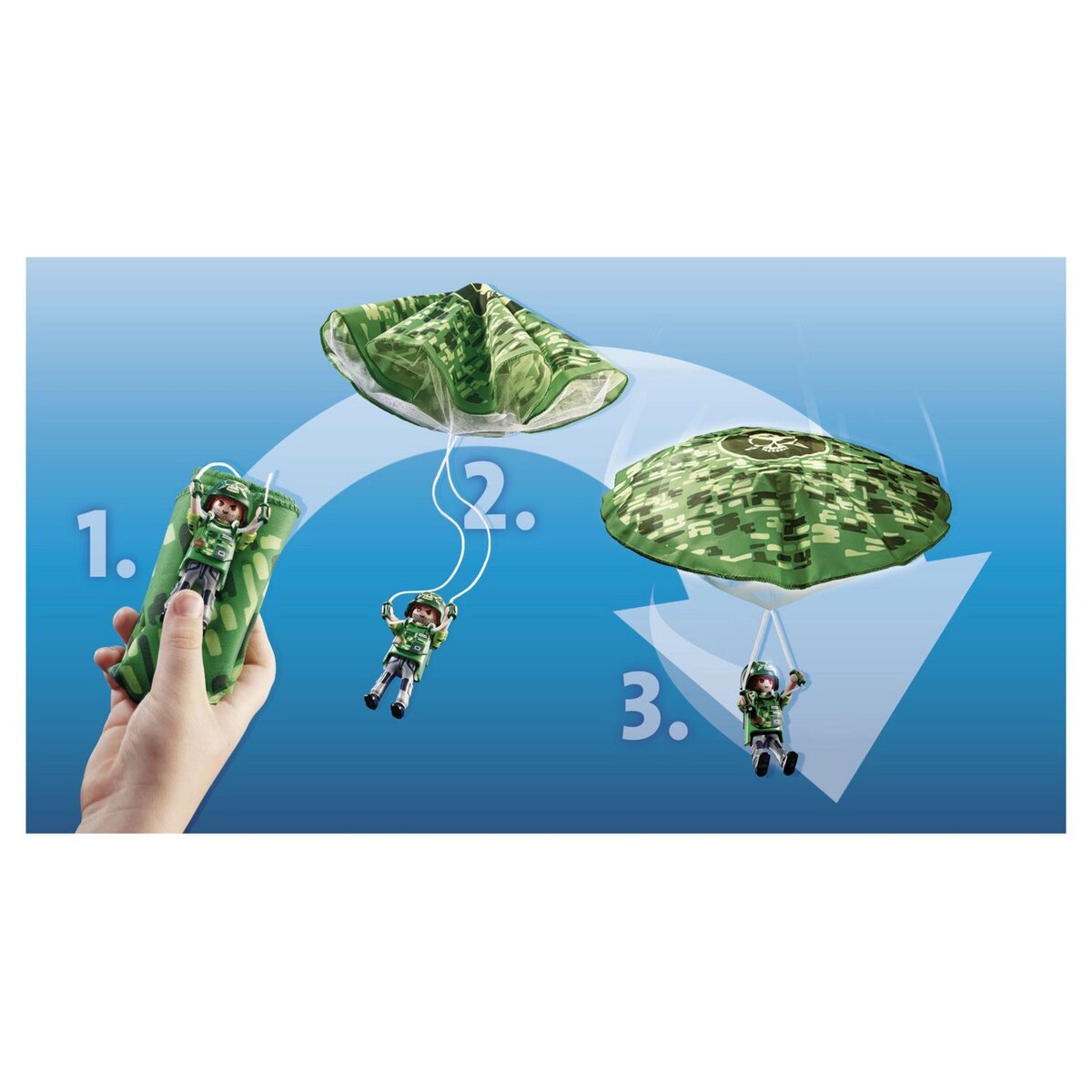 PLAYMOBIL 70569 - City Action - Hélicoptère de police et parachutiste