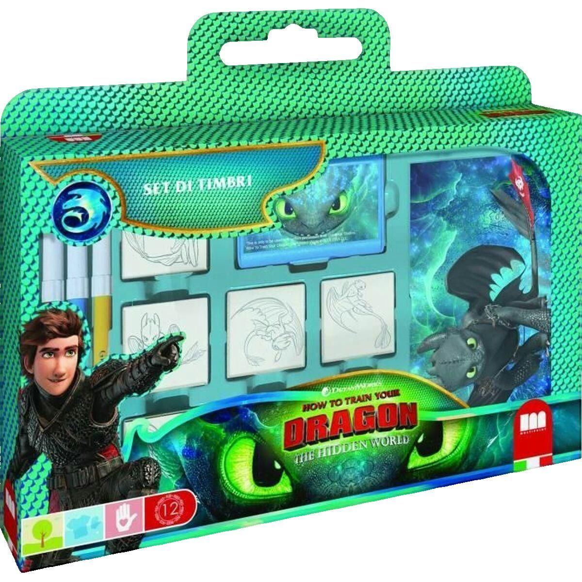 Multiprint Coffret de tampons Multiprint avec feutres Giotto et album de coloriage