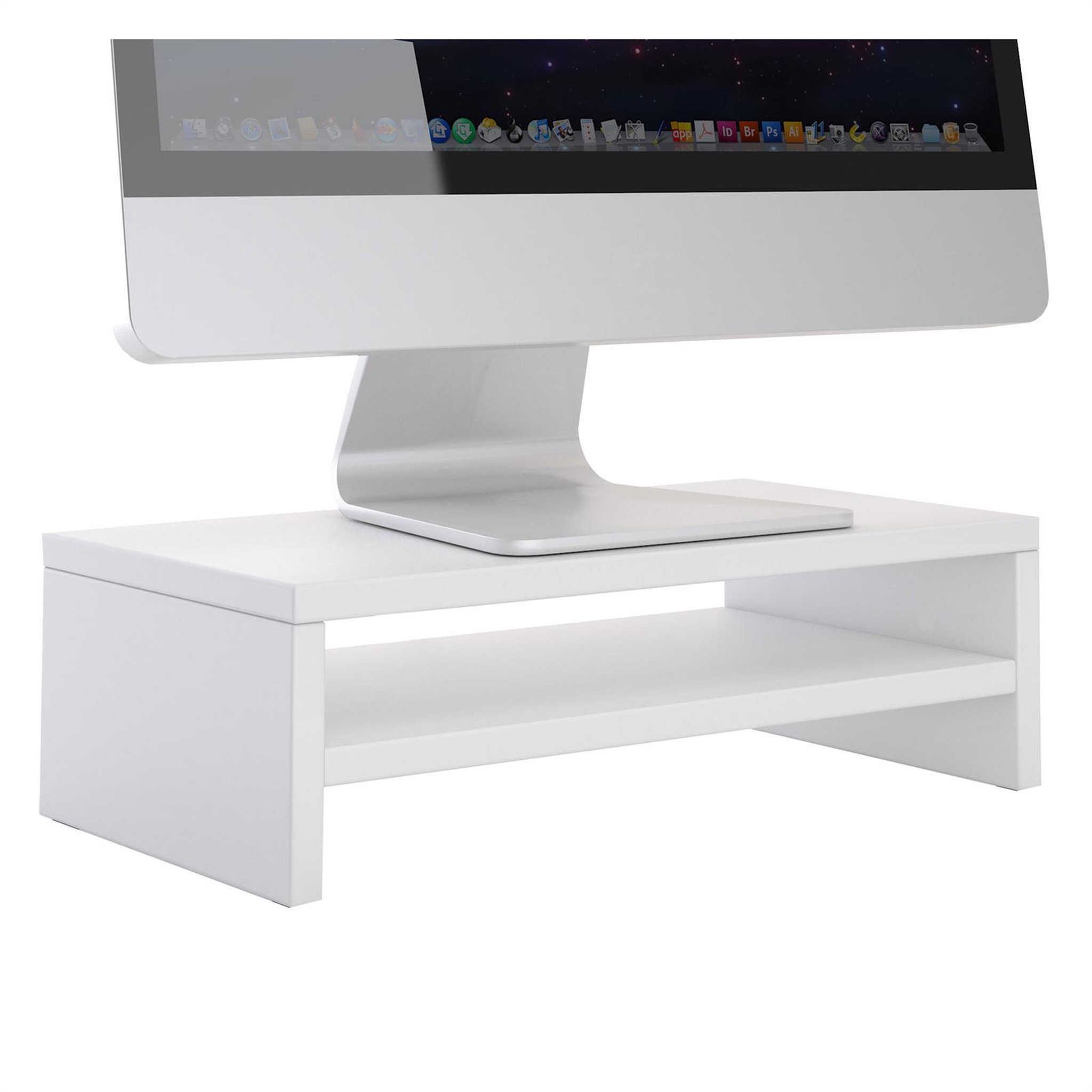 Voir la diapositive 1 : IDIMEX Support d'écran d'ordinateur DISPLAY, en mélaminé
