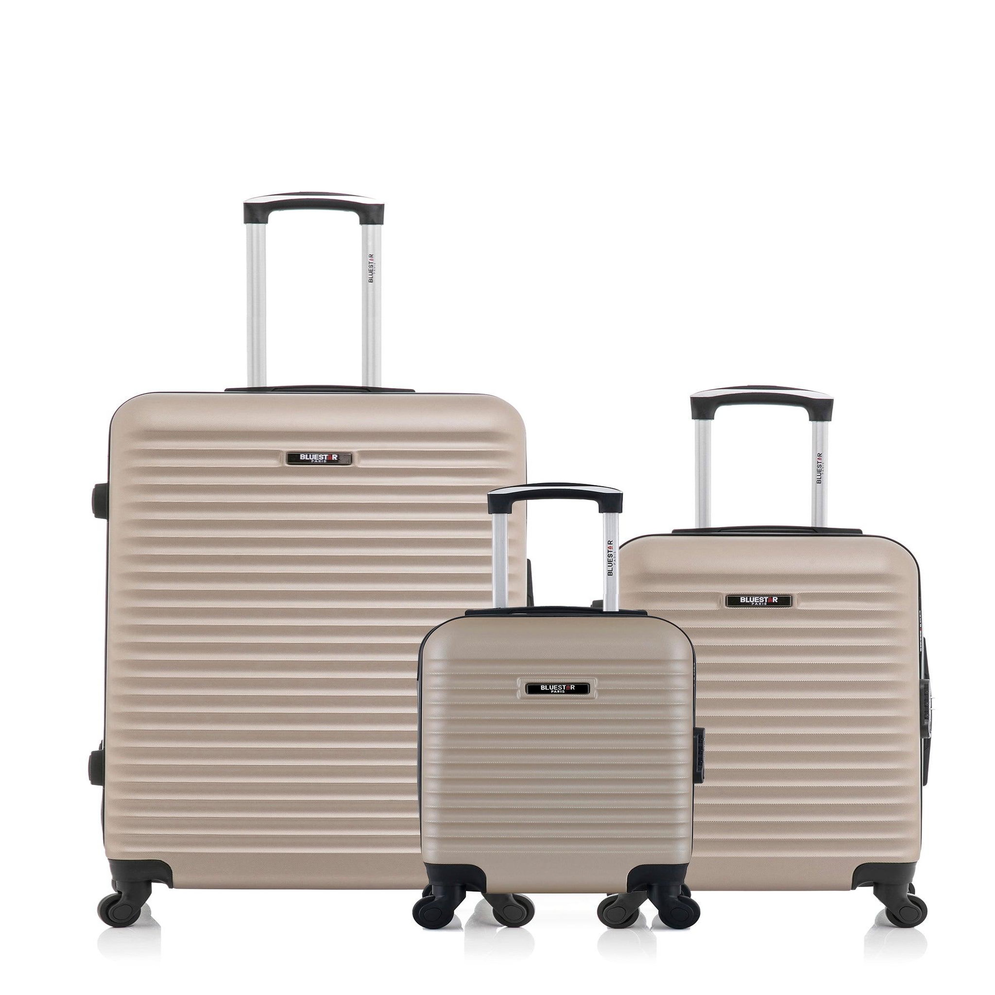 BLUESTAR Bluestar - lot de 3 - valises grand format, cabine et cabine xxs brazilia