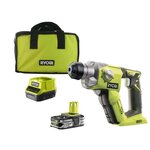Ryobi Marteau perforateur RYOBI 18V One+ - 1 batterie LithiumPlus 2.5Ah - 1 chargeur rapide R18SDS-125S