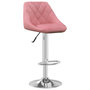 Voir la diapositive 3 : VIDAXL Tabourets de bar lot de 2 rose velours