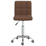 Voir la diapositive 4 : VIDAXL Chaise pivotante de salle a manger Marron Tissu