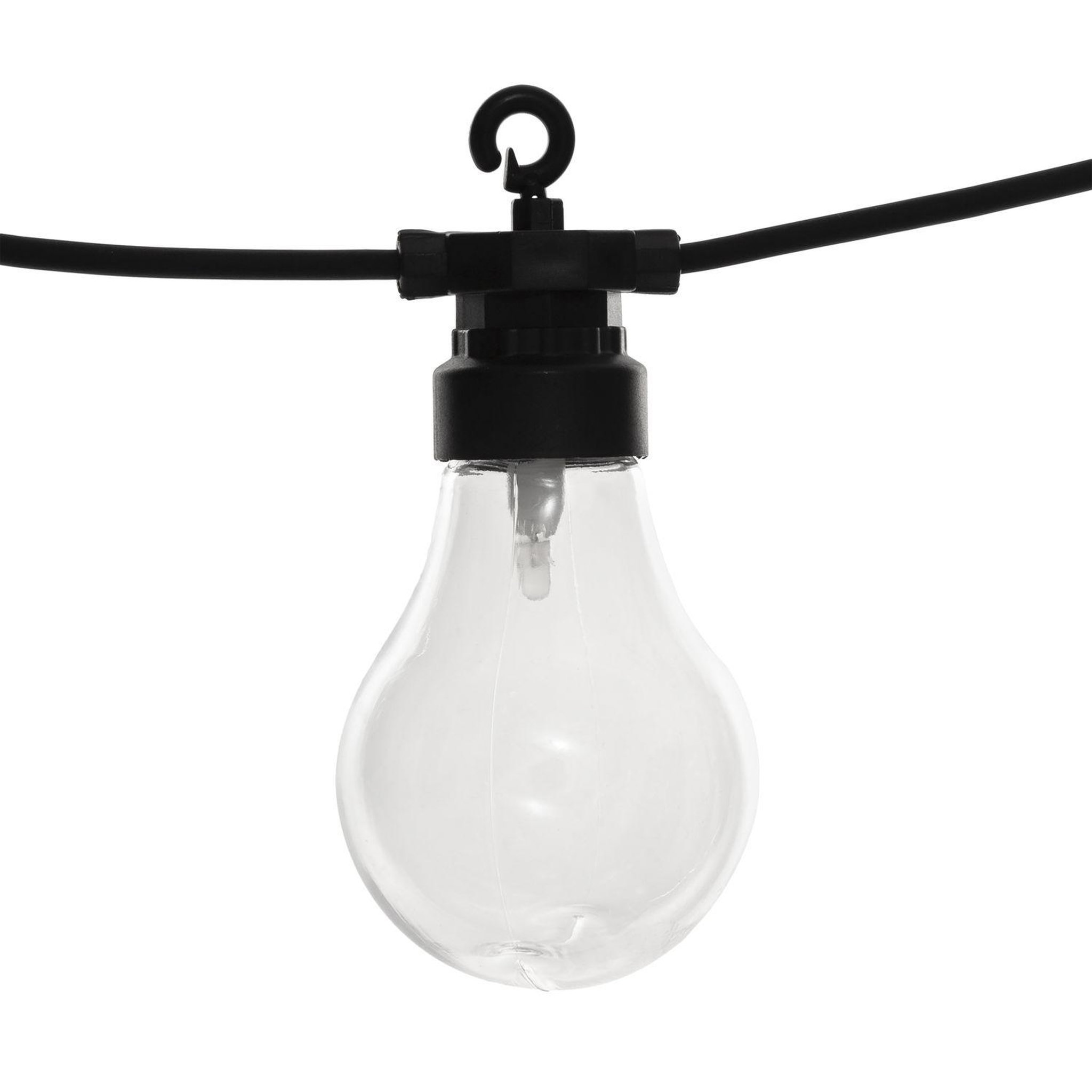 Voir la diapositive 2 : ATMOSPHERA Guirlande solaire 10 led - noir