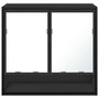 Voir la diapositive 5 : VIDAXL Armoire a miroir de salle de bain noir bois d'ingenierie
