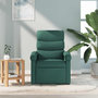 Voir la diapositive 3 : VIDAXL Fauteuil de massage inclinable Vert fonce Tissu
