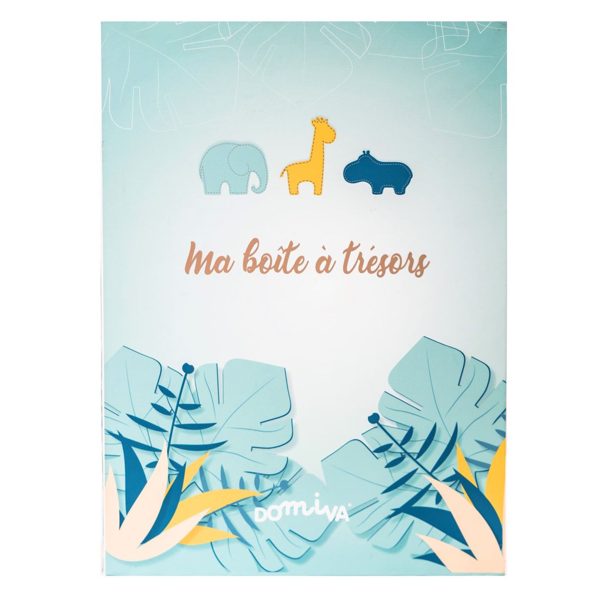 Voir la diapositive 2 : Domiva Coffret boîte à trésors + journal de naissance Zanimo