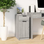VIDAXL Armoire de bureau Sonoma gris 33,5x50x75 cm Bois d'ingenierie