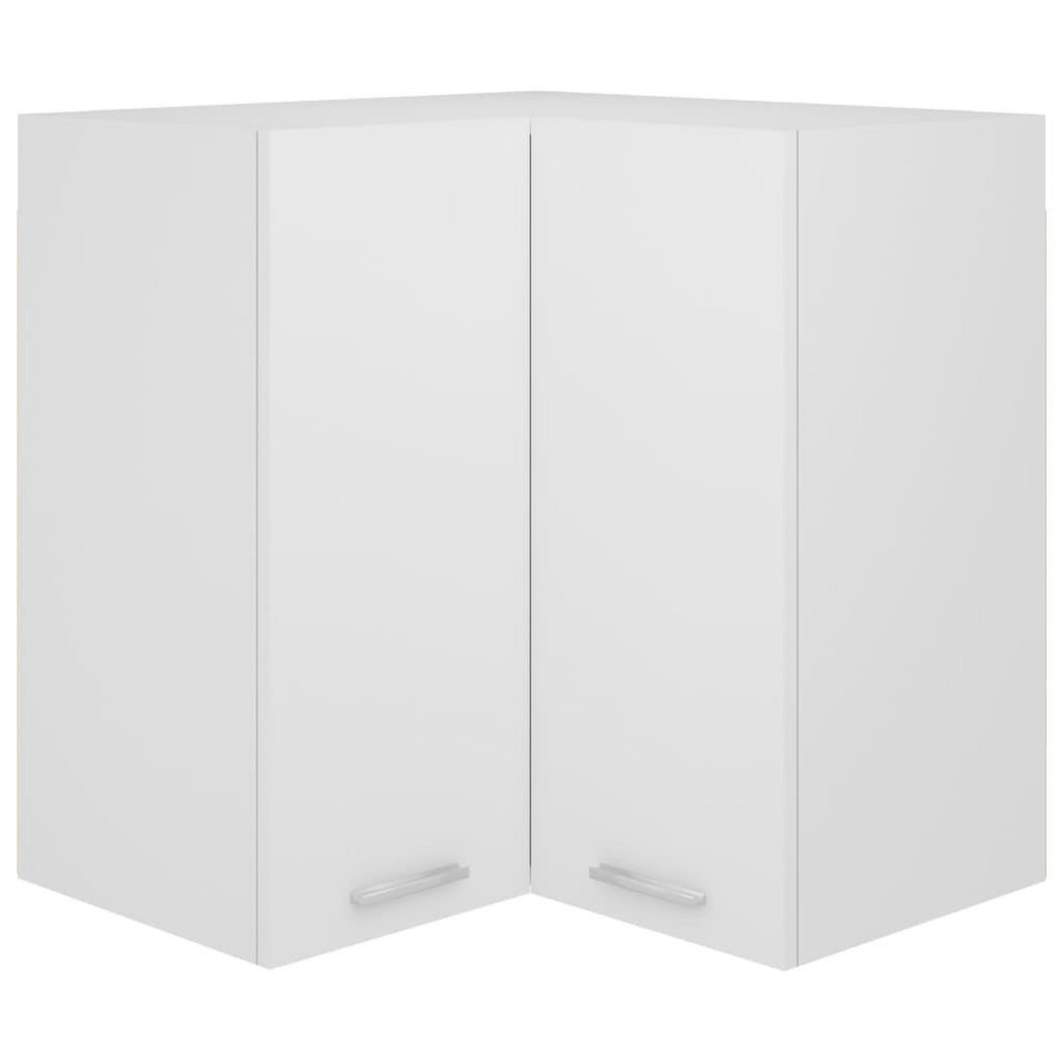 VIDAXL Armoire d'angle suspendue Blanc 57x57x60 cm Bois
