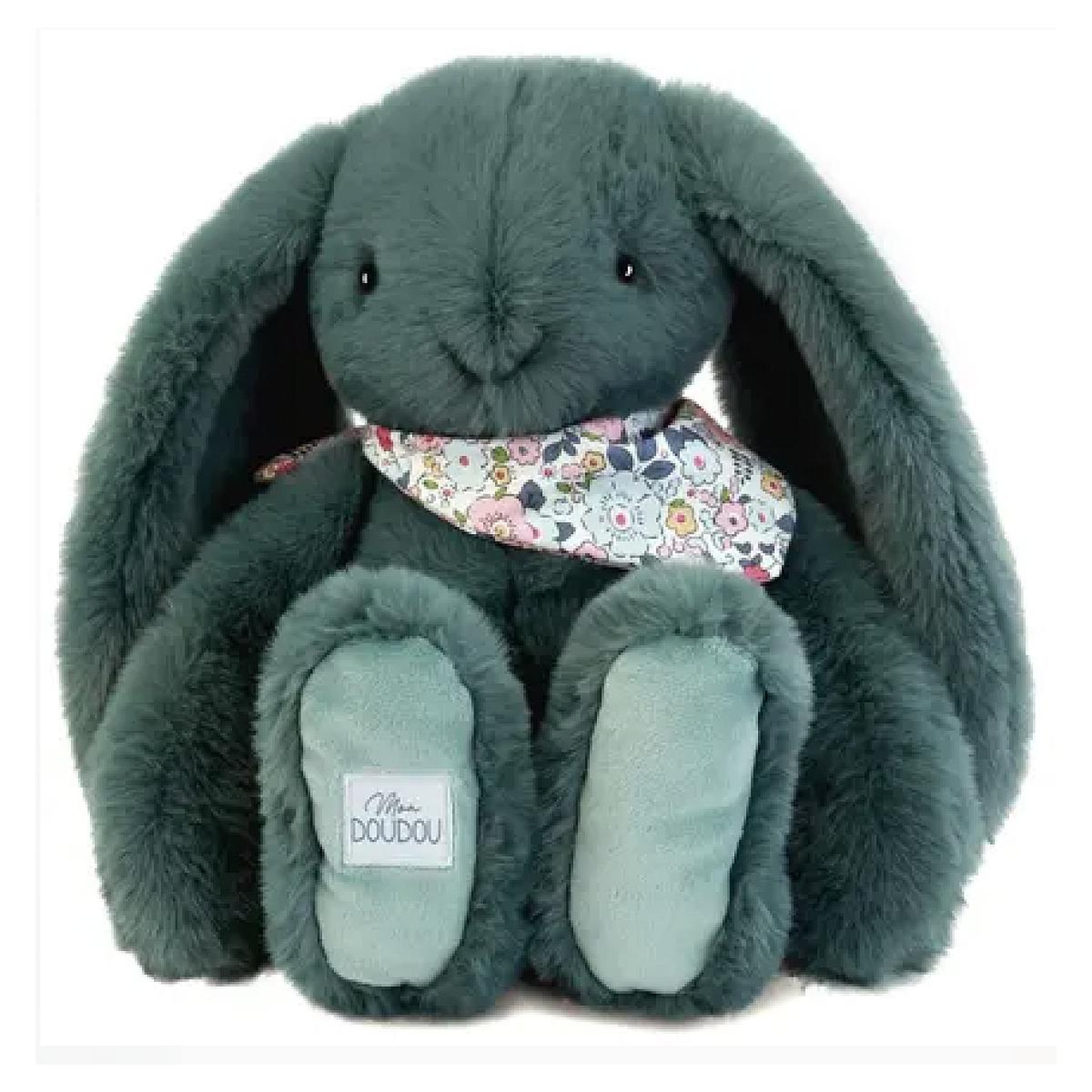 DOUDOU ET COMPAGNIE Lapin Fleurette - eucalyptus 35cm