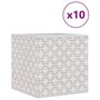 Voir la diapositive 2 : VIDAXL Boîtes de rangement pliables 10 pcs creme tissu intisse