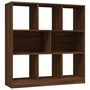 Voir la diapositive 2 : VIDAXL Bibliotheque Chene marron 97,5x29,5x100 cm Bois d'ingenierie