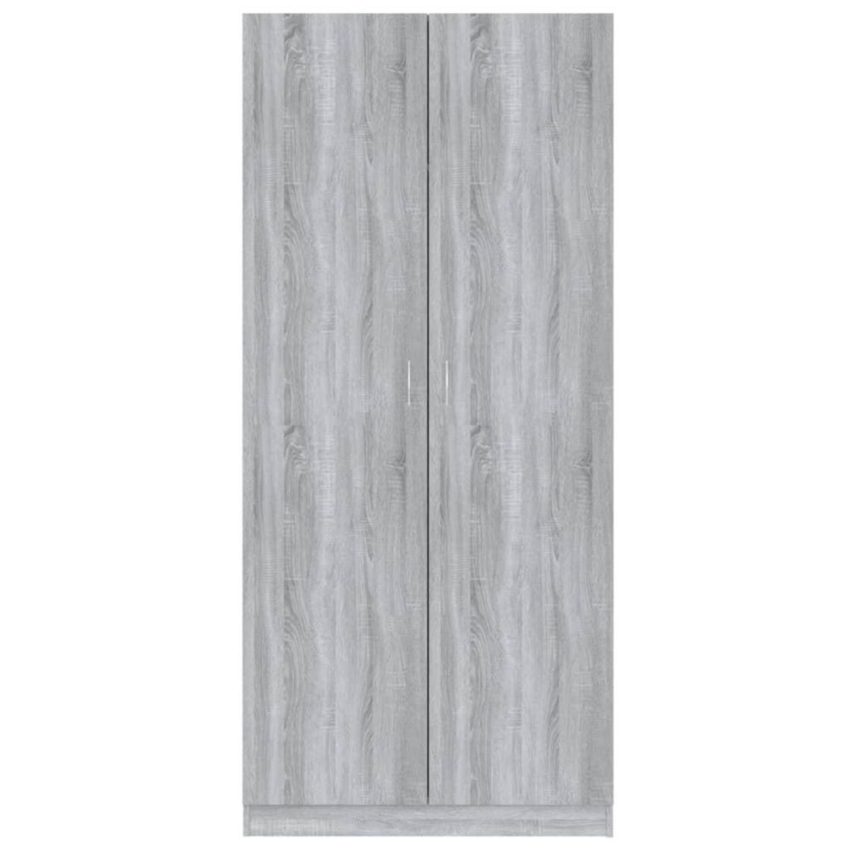 VIDAXL Garde-robe Sonoma gris 90x52x200 cm Bois d'ingenierie