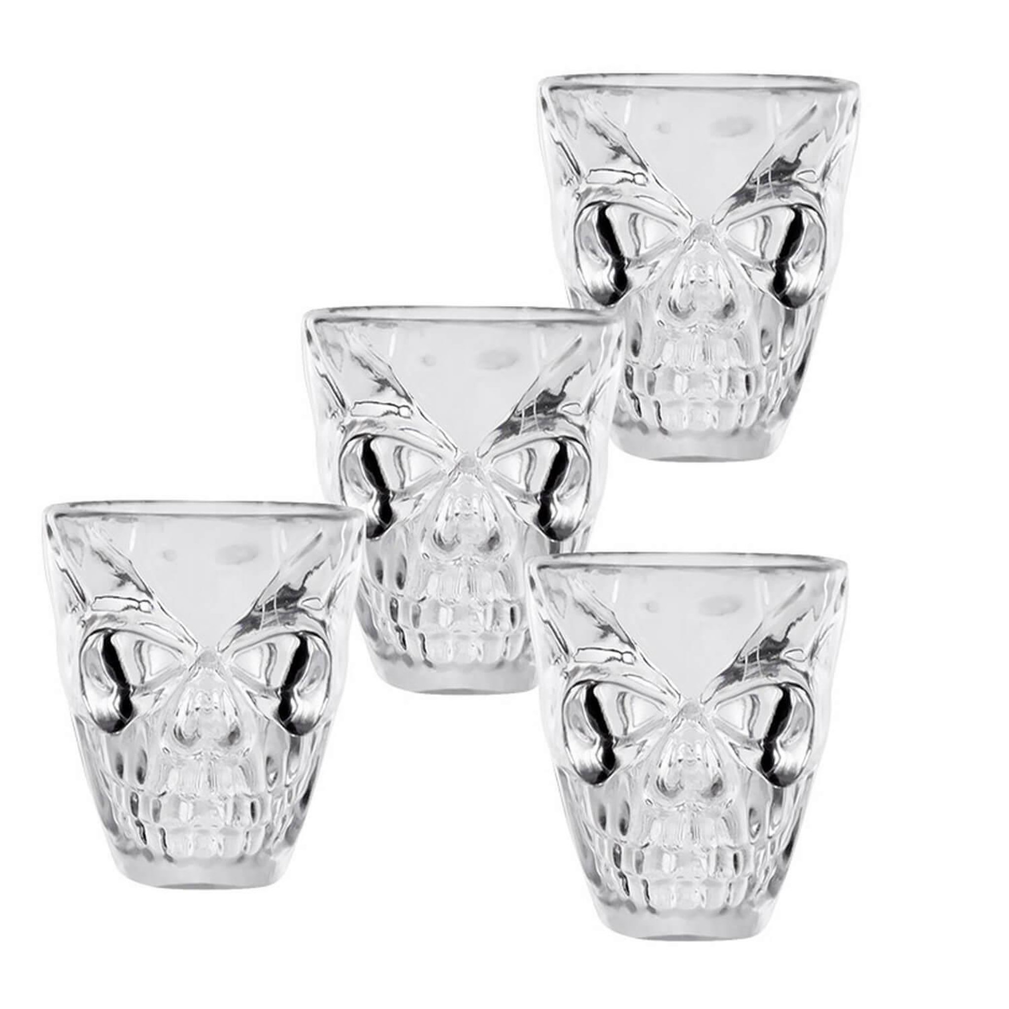 Boland 4 Verres à shot têtes de mort