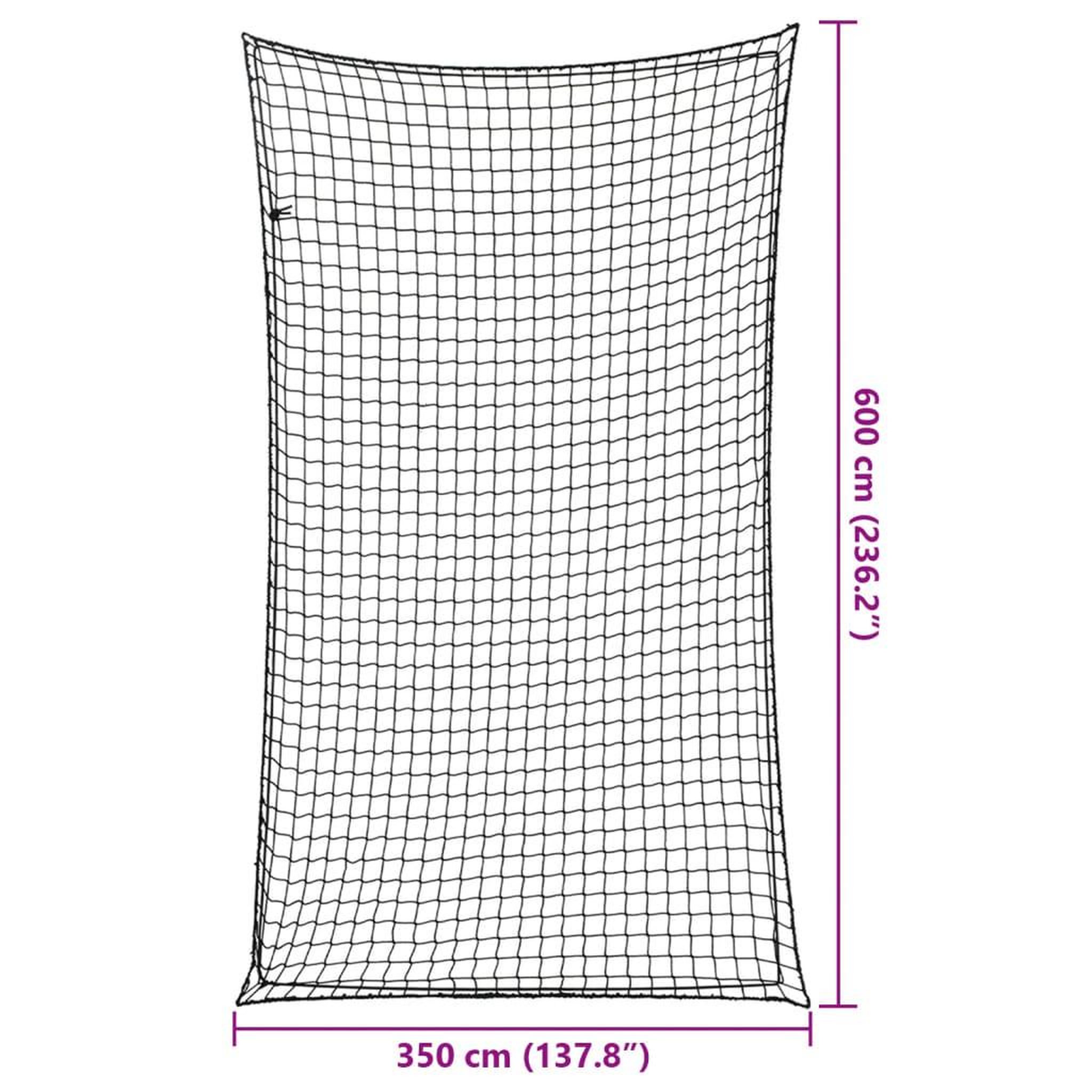 Voir la diapositive 6 : VIDAXL Filet pour remorque avec corde elastique noir 6x3,5 m PP