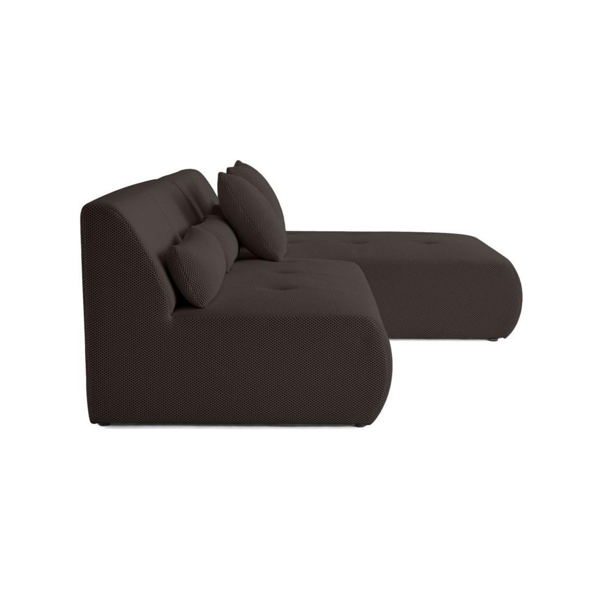 LISA DESIGN Onyx - canapé modulable d'angle réversible 4 places - en tissu mailles 3d