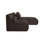 Voir la diapositive 4 : LISA DESIGN Onyx - canapé modulable d'angle réversible 4 places - en tissu mailles 3d