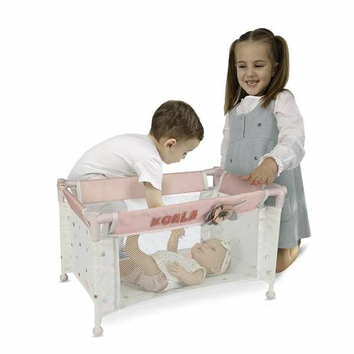 INNOVAGOODS Lit Bébé de Voyage Decuevas Koala 50 x 29 x 30 cm Rose